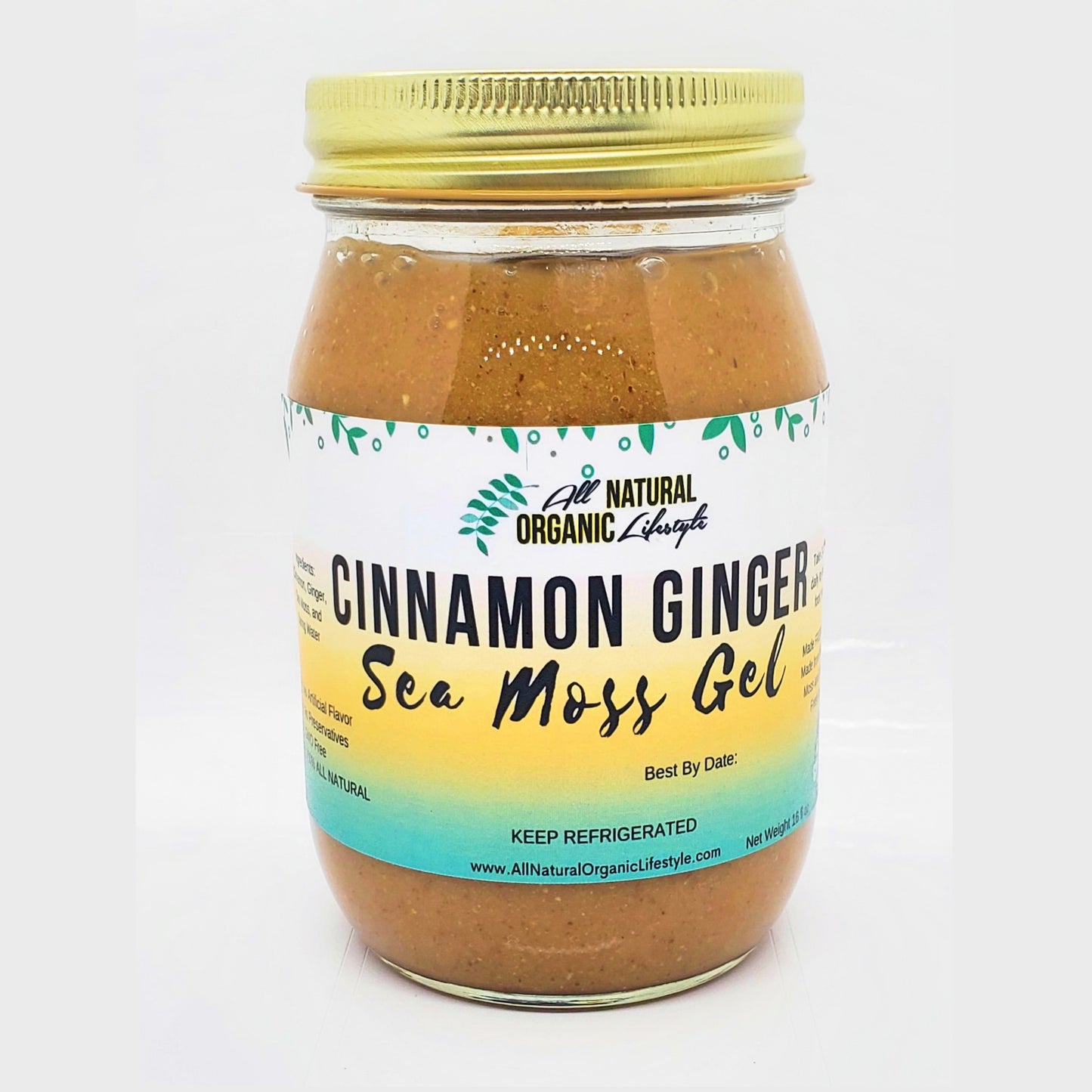 Cinnamon Ginger Sea Moss Gel Organic Wildcrafted